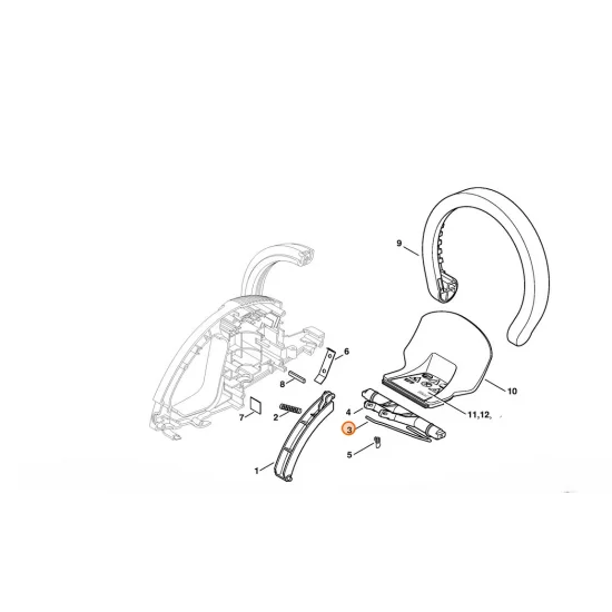 STIHL  Drążek przełączający 6010 792 8600